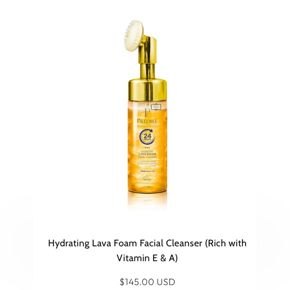 New-Predire Gold Facial Scrub CleanserHydrating foam scrub topvitamin A & E